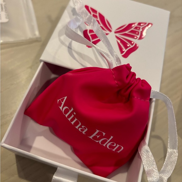 NWT teardrop gold plated earrings Adina Eden - Picture 12 of 12